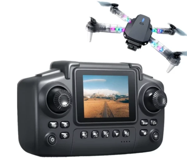 Deciji dron E88 2.4,LED osvetljenje,sivo-crni