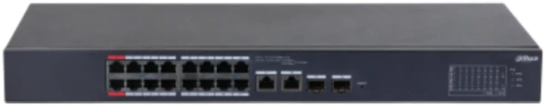 DAHUA CS4218-16ET-135 18-Port Cloud Managed Desktop Switch with 16-Port PoE,crna