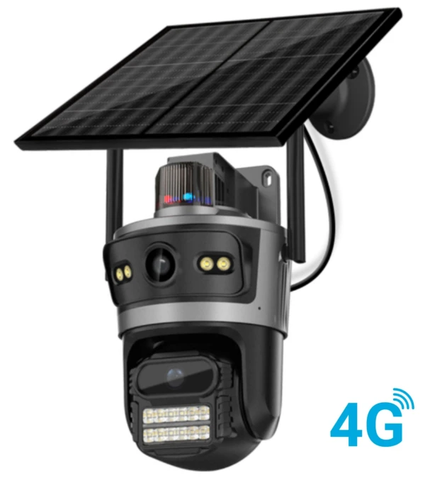 CAM-IP4MP-TQ11-AOV-4G GMB kamera 4MP(2mp+2mp) H.265 EU Solar Camera, 3.8 Inch, ICSEE App, 3.6mm,IP66