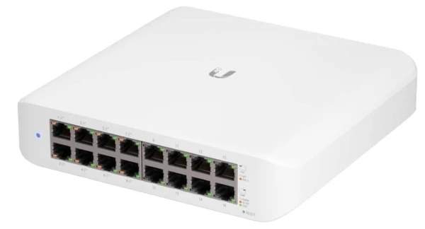 UBIQUITI UniFi Switch Lite 16 PoE,10/100/1,000 MbE RJ4,SMB Layer 2 PoE GbE switch,16 Gbps